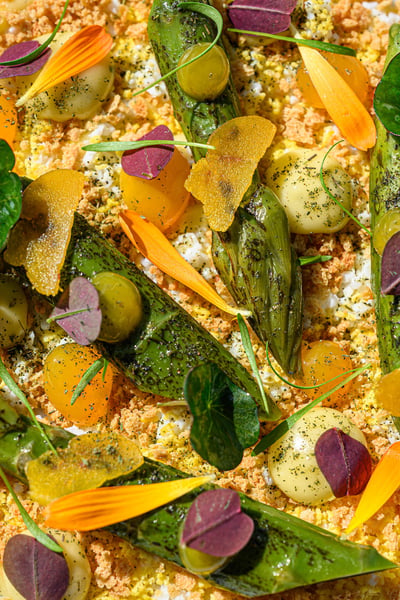 Fleurs asperge saison gourmand couleur legumes oeildalex