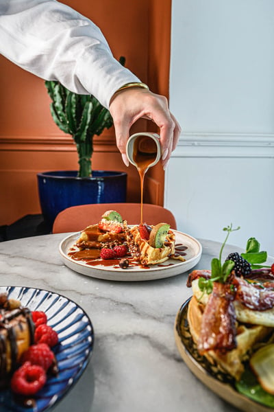 Gaufre sauvagescafe brunch lunch partage bordeaux oeildalex