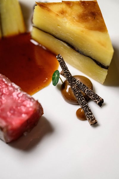 Gratin truffe viande repas nouvelan labelleepoque oeildalex