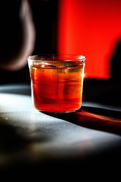 Negroni alcool glacon amer martini vermouth gin oeildalex