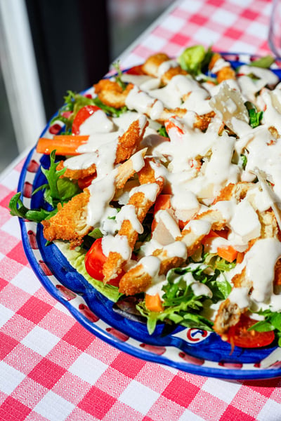 Salade pouler cesar tradizione restaurant italie champion oeildalex