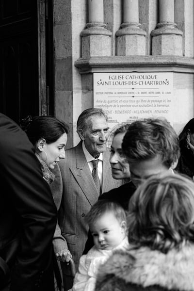 Bapteme ceremonie famille eglise chartrons oeildalex